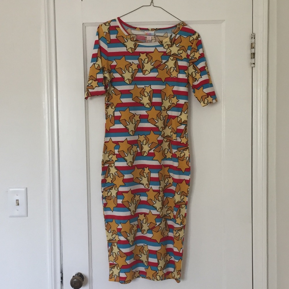3 for $15 EUC XS Americana Striped Lularoe Julia